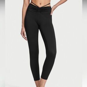 Victoria Secret Love Cloud Strappy Black Leggings